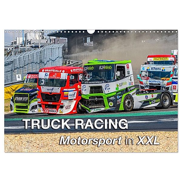 TRUCK RACING - Motorsport in XXL (Wandkalender 2025 DIN A3 quer), CALVENDO Monatskalender, Calvendo, Dieter Wilczek & Michael Schweinle