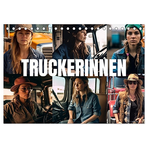Truckerinnen (Tischkalender 2024 DIN A5 quer), CALVENDO Monatskalender, Tim Alberts