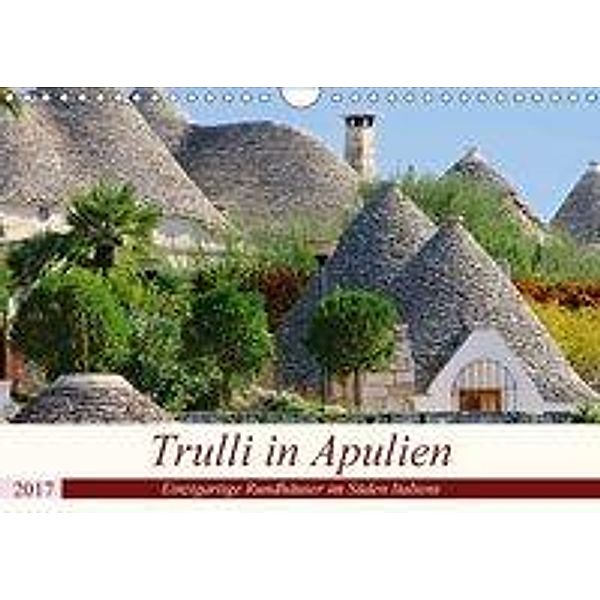 Trulli in Apulien - Einzigartige Rundhäuser im Süden Italiens (Wandkalender 2017 DIN A4 quer), LianeM
