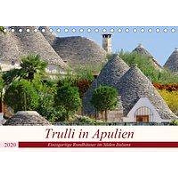 Trulli in Apulien - Einzigartige Rundhäuser im Süden Italiens (Tischkalender 2020 DIN A5 quer)