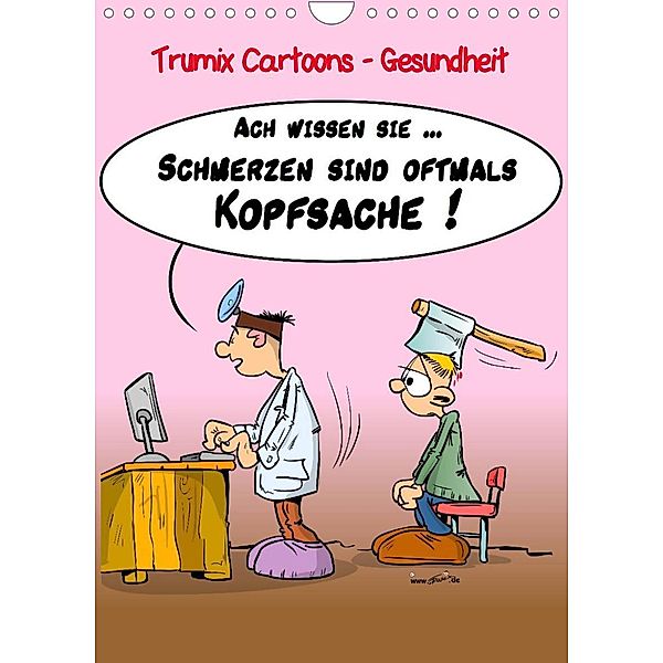 Trumix Cartoons - Gesundheit (Wandkalender 2023 DIN A4 hoch), Trumix