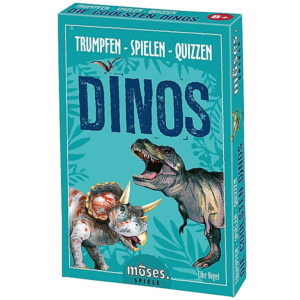 moses Verlag Trumpfen Spielen Quizzen Dinos (Spiel), Elke Vogel