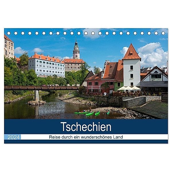 Tschechien - Eine Reise durch ein wunderschönes Land (Tischkalender 2024 DIN A5 quer), CALVENDO Monatskalender, Frauke Scholz