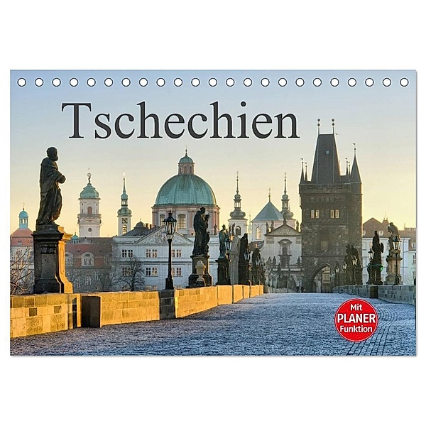 Tschechien (Tischkalender 2024 DIN A5 quer), CALVENDO Monatskalender, LianeM