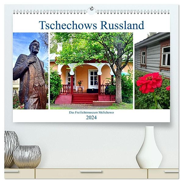 Tschechows Russland - Das Freilichtmuseum Melichowo (hochwertiger Premium Wandkalender 2024 DIN A2 quer), Kunstdruck in Hochglanz, Henning von Löwis of Menar