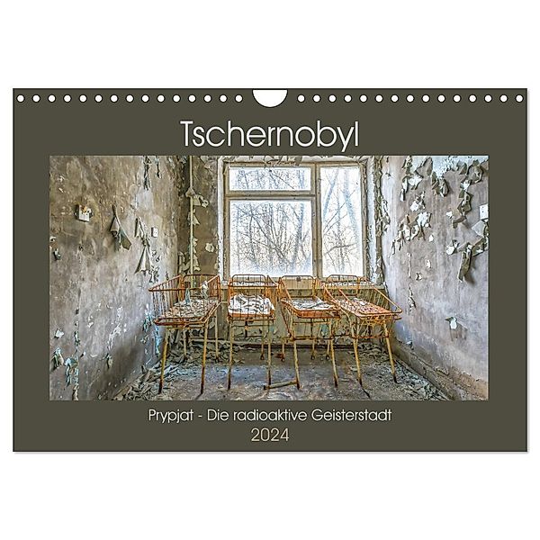 Tschernobyl - Prypjat - Die radioaktive Geisterstadt (Wandkalender 2024 DIN A4 quer), CALVENDO Monatskalender, Bettina Hackstein
