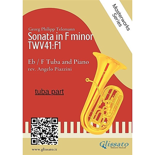 (tuba part) Sonata in F minor - Eb/F Tuba and Piano / Sonata in F minor - Eb or F tuba and piano Bd.2, Angelo Piazzini, Georg Philipp Telemann