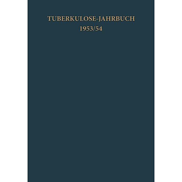 Tuberkulose-Jahrbuch / 1953/54 / Tuberkulose-Jahrbuch 1953/54