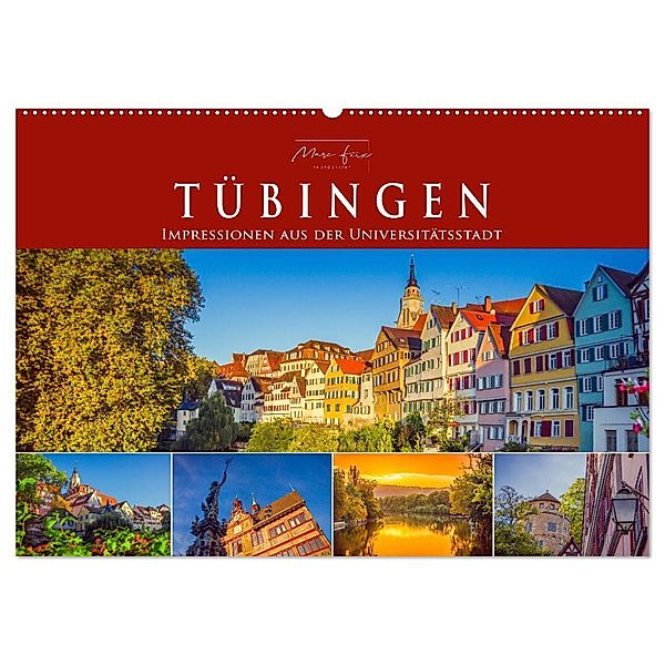 Tübingen - Impressionen aus der Universitätsstadt (Wandkalender 2024 DIN A2 quer), CALVENDO Monatskalender, Marc Feix Photography