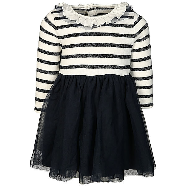 Petit Bateau Tüll-Kleid LITOTE in weiß/marine