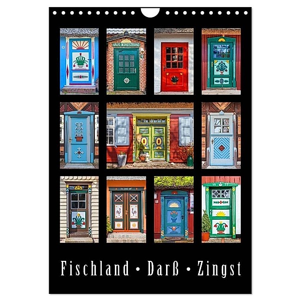 Türen - Meisterwerke aus Fischland, Darß und Zingst (Wandkalender 2024 DIN A4 hoch), CALVENDO Monatskalender, Christian Müringer
