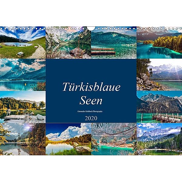 Türkisblaue Seen (Wandkalender 2020 DIN A3 quer), Alexandra Goldbach