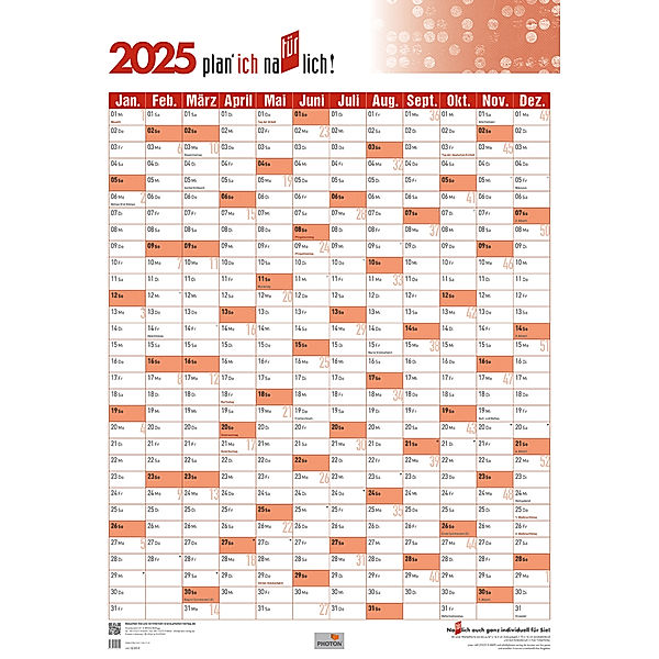 Türplaner Kalender 2025