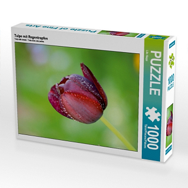 Tulpe mit Regentropfen (Puzzle), Lilo Kapp