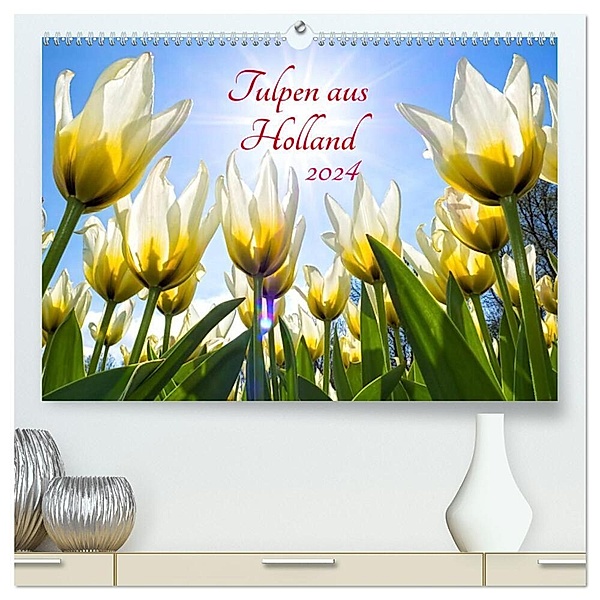 Tulpen aus Holland (hochwertiger Premium Wandkalender 2024 DIN A2 quer), Kunstdruck in Hochglanz, Henry Jager