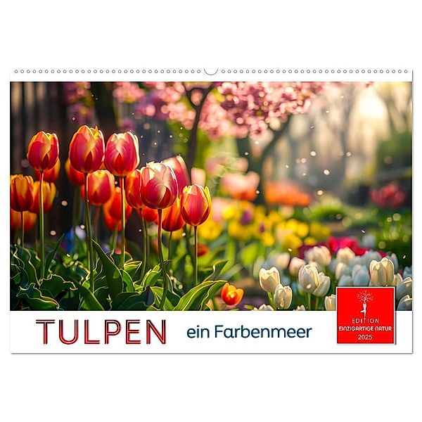 Tulpen - ein Farbenmeer (Wandkalender 2025 DIN A2 quer), CALVENDO Monatskalender, Calvendo, Peter Roder