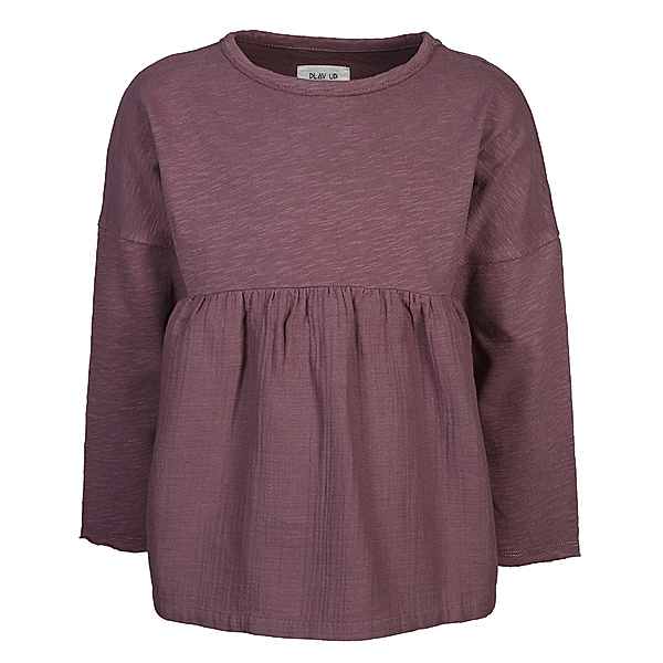 PLAY UP Tunika-Shirt FRILLY in eggplant