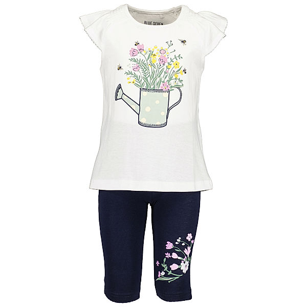 BLUE SEVEN Tunika SPRING mit Caprileggings in weiss