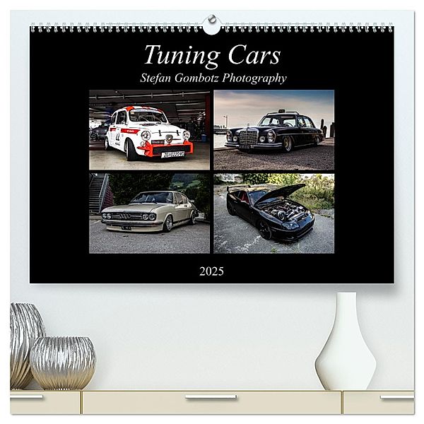Tuning Cars (hochwertiger Premium Wandkalender 2025 DIN A2 quer), Kunstdruck in Hochglanz, Calvendo, Stefan Gombotz