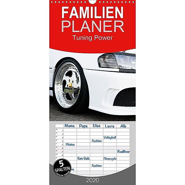 Tuning Power - Familienplaner hoch (Wandkalender 2020 , 21 cm x 45 cm, hoch), Karin Sigwarth