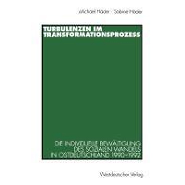 Turbulenzen im Transformationsprozeß, Michael Häder, Sabine Häder