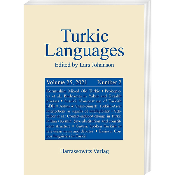 Turkic Languages / 25,2 / Turkic Languages 25 (2021) 2