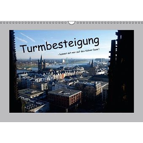 Turmbesteigung - kommt mit mir auf den Kölner Dom ! (Wandkalender 2016 DIN A3 quer), Ilka Groos