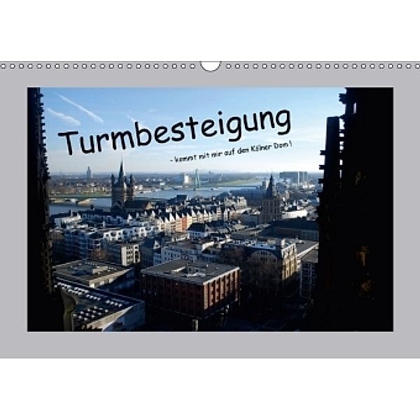 Turmbesteigung - kommt mit mir auf den Kölner Dom ! (Wandkalender 2017 DIN A3 quer), Ilka groos