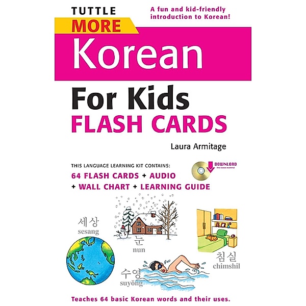 Tuttle More Korean for Kids Flash Cards Kit Ebook / Tuttle Flash Cards, Laura Armitage