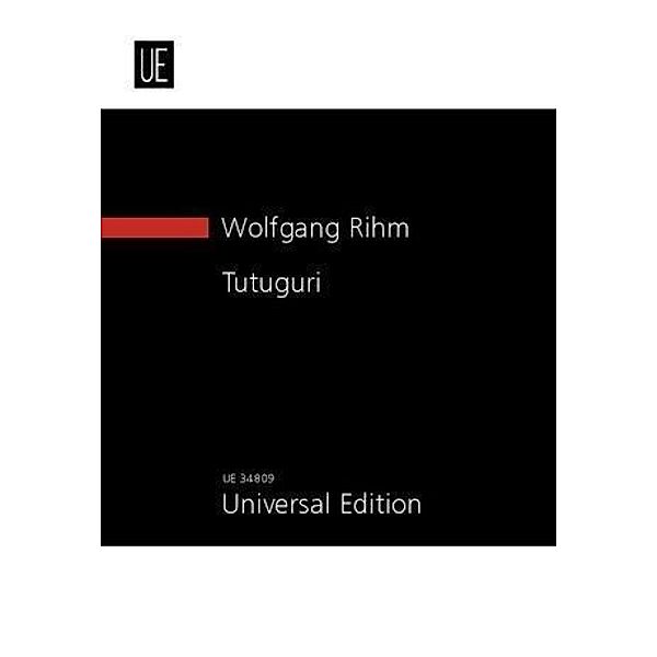 Tutuguri - Poème dansé, Wolfgang Rihm