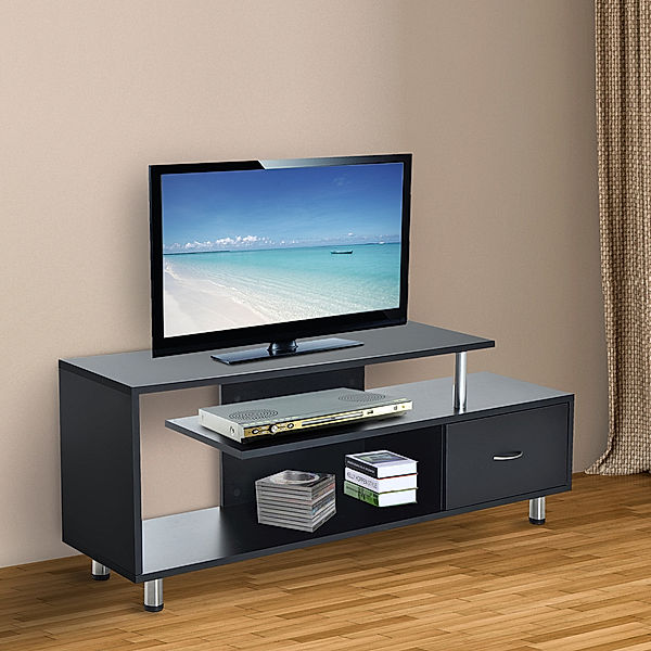 TV Lowboard (Farbe: schwarz)