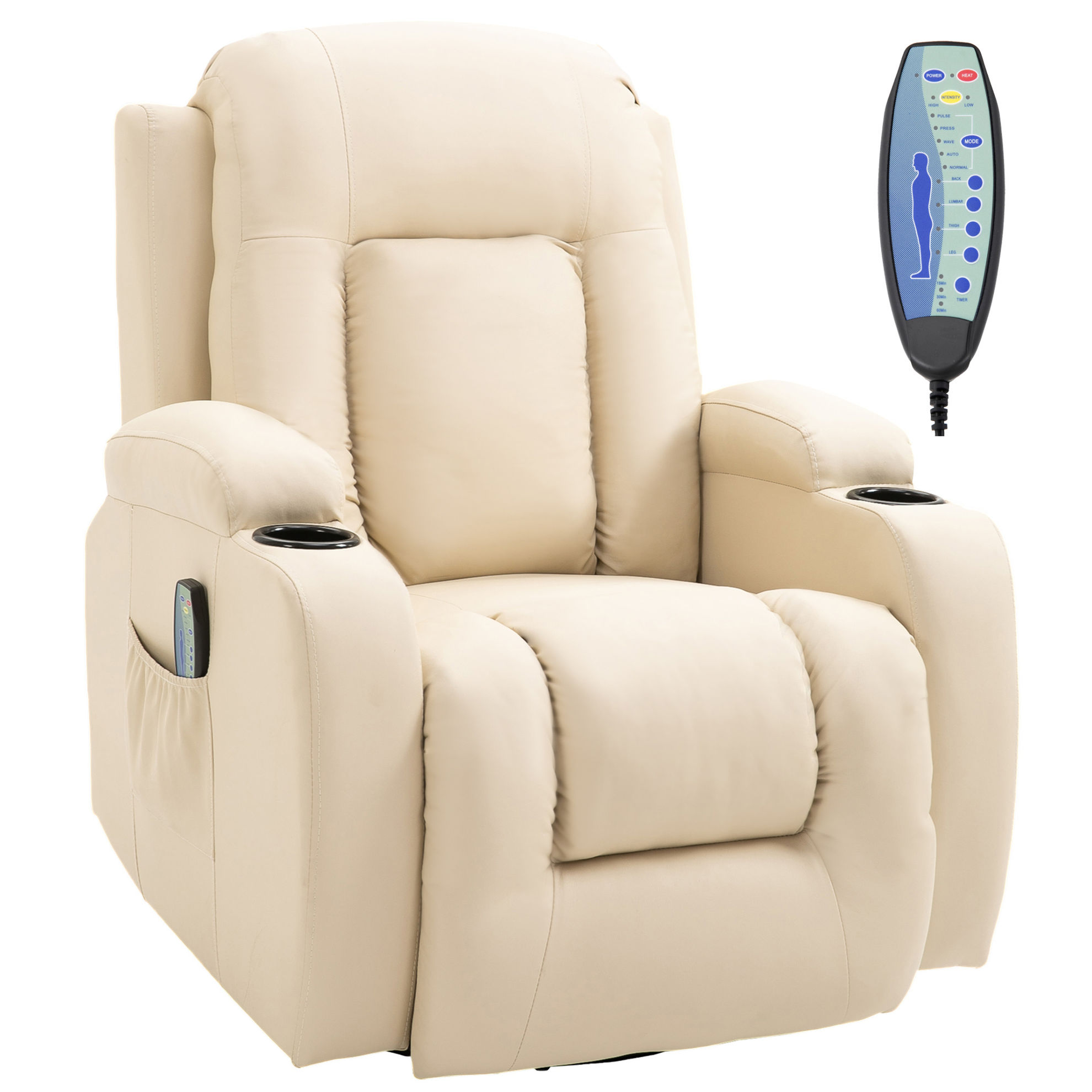 TV Sessel mit Massagefunktion Farbe: cremeweiß | Weltbild.de