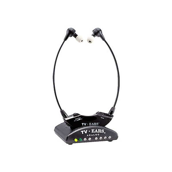 TVEARS 5.0 Analog Kopfhoerer Wireless Fensehkopfhoerer max 125dB Ton separat von TV und Headset steuerbar Infrarot Mono