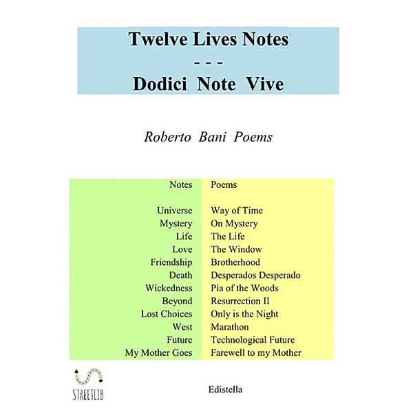 Twelve Lives Notes - Dodici Note Vive, Roberto Bani