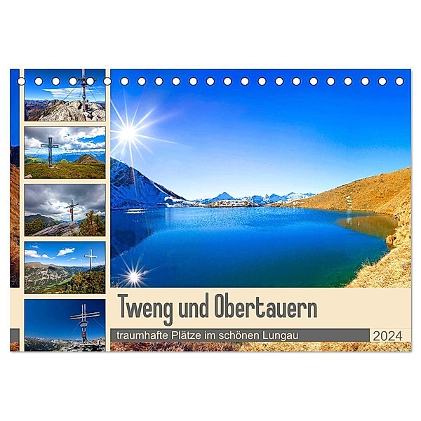 Tweng und Obertauern (Tischkalender 2024 DIN A5 quer), CALVENDO Monatskalender, Christa Kramer