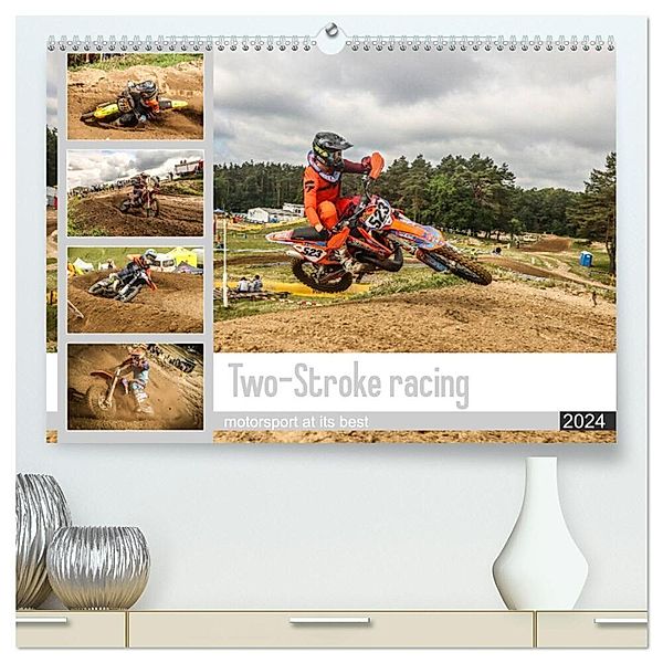 Two-Stroke racing (hochwertiger Premium Wandkalender 2024 DIN A2 quer), Kunstdruck in Hochglanz, Arne Fitkau Fotografie & Design
