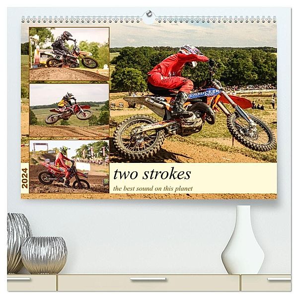 two strokes the best sound on this planet (hochwertiger Premium Wandkalender 2024 DIN A2 quer), Kunstdruck in Hochglanz, Arne Fitkau Fotografie & Design