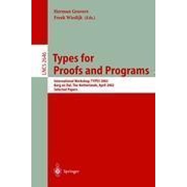 Types for Proofs and Programs