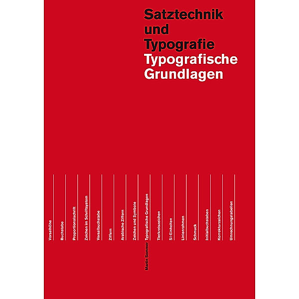 Typografische Grundlagen, Martin Sommer