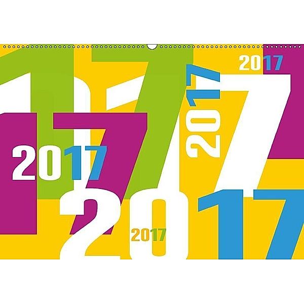 Typografischer Kalender 2017 (Wandkalender 2017 DIN A2 quer), Claudia Kipp