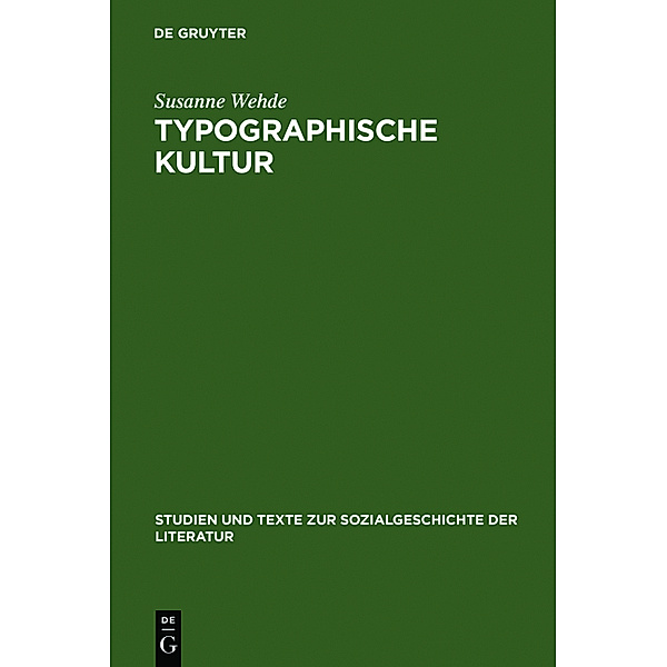 Typographische Kultur, Susanne Wehde