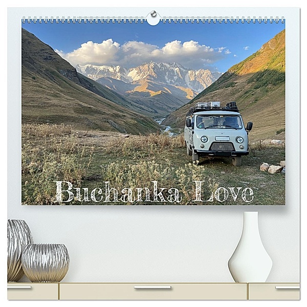 UAZ 452 Buchanka Love (hochwertiger Premium Wandkalender 2024 DIN A2 quer), Kunstdruck in Hochglanz, Calvendo, Susanne Flachmann