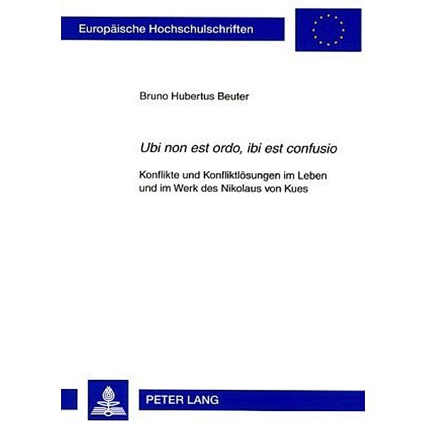 Ubi non est ordo, ibi est confusio, Bruno Hubertus Beuter