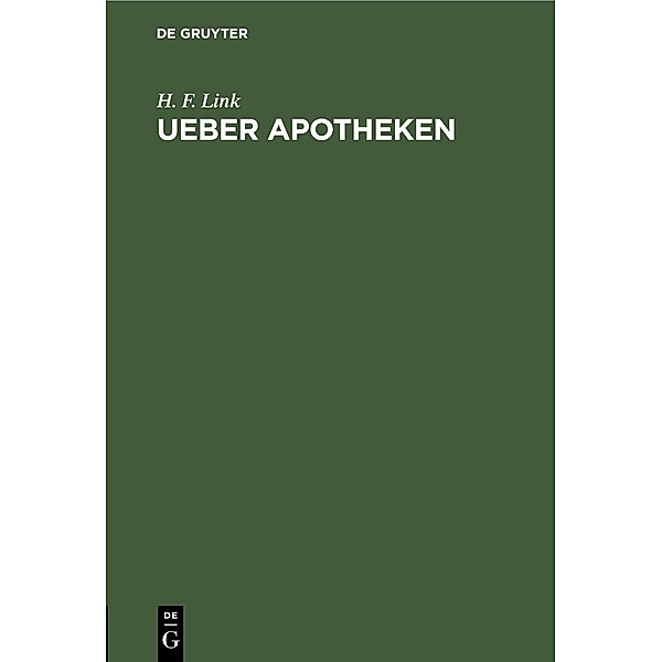 Ueber Apotheken, H. F. Link