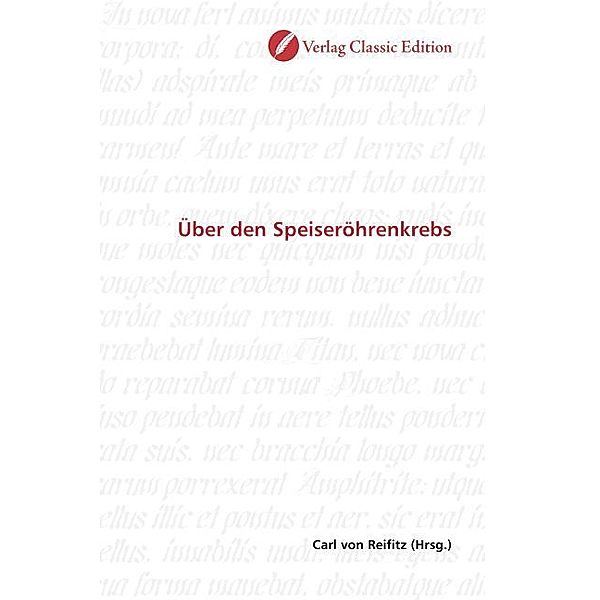 Über den Speiseröhrenkrebs