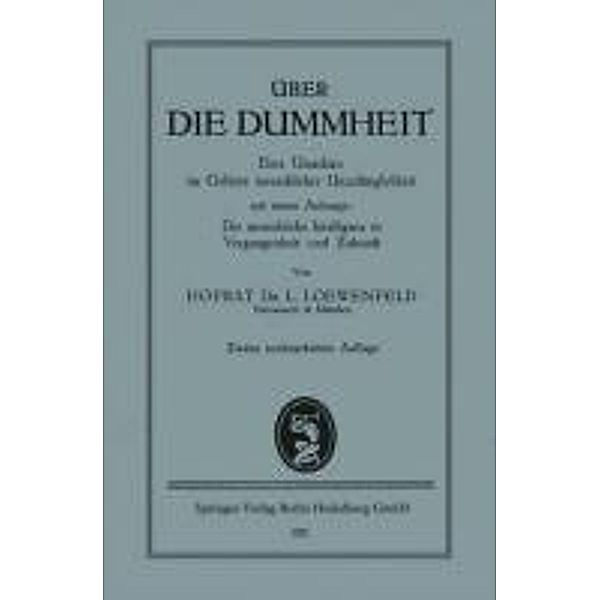 Über die Dummheit, Leopold Loewenfeld