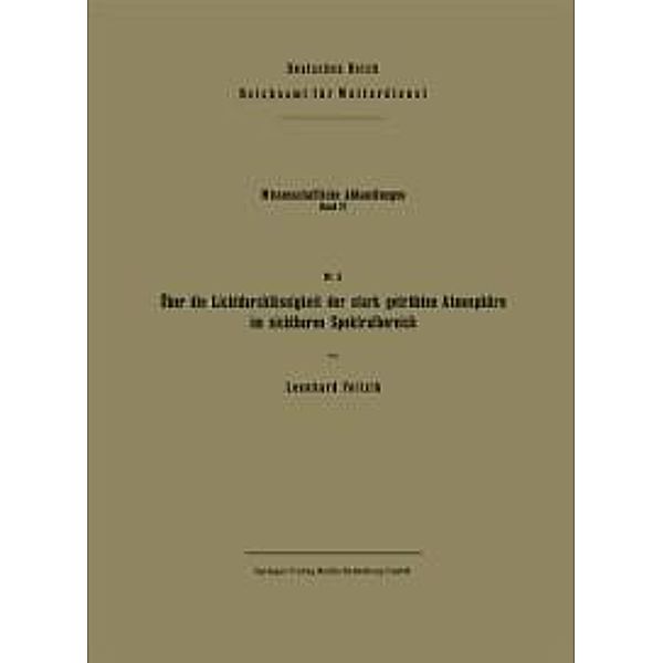 Über die Lichtdurchlässigkeit der stark getrübten Atmosphäre im sichtbaren Spektralbereich / Wissenschaftliche Abhandlungen Bd.4/5, Leonhard Foitzik