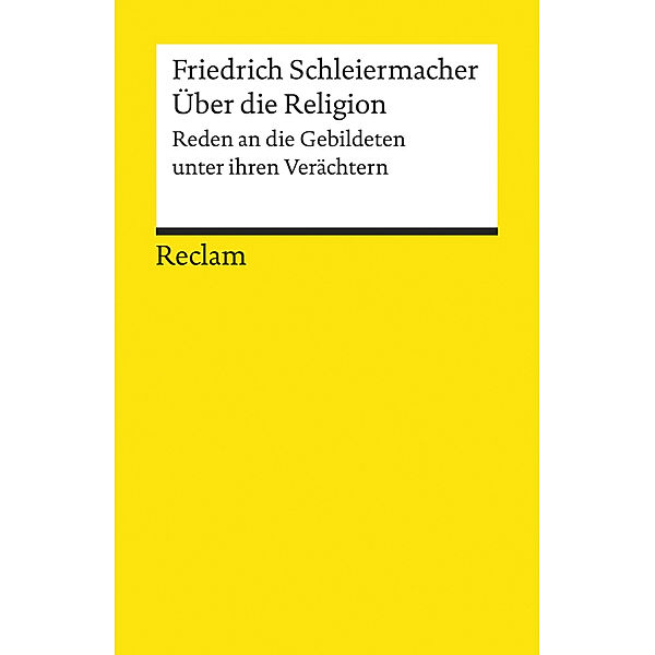 Über die Religion, Friedrich Daniel Ernst Schleiermacher