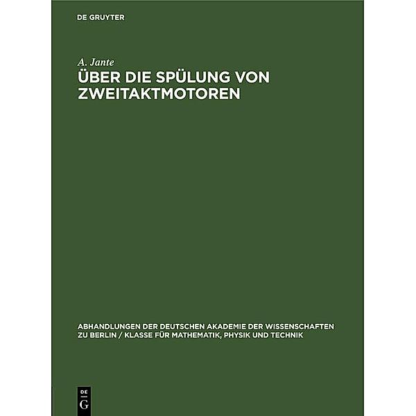 Über die Spülung von Zweitaktmotoren, A. Jante