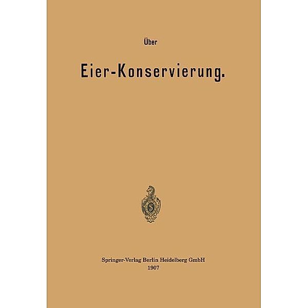 Über Eier-Konservierung, Fr. Prall